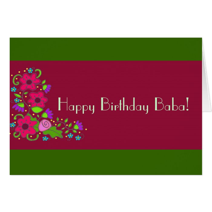 Happy Birthday Baba Greeting Cards