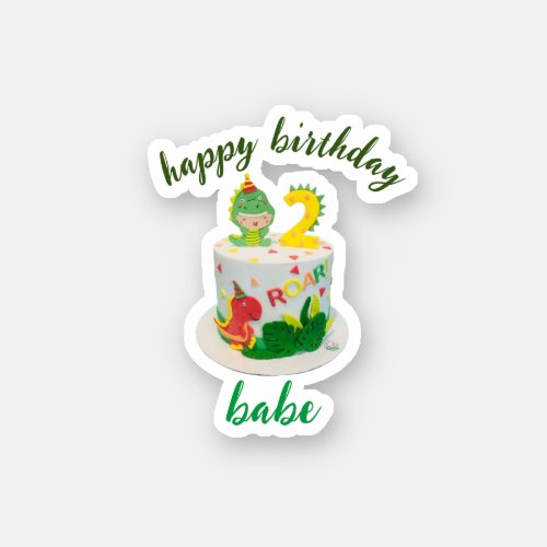 happy birthday babe  sticker