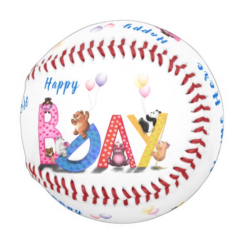 Happy Birthday _ Baby Bears Party Celebration Fun  Baseball