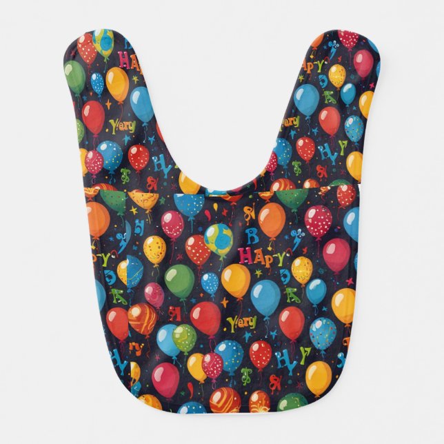 Happy Birthday Baby Bib (Front)