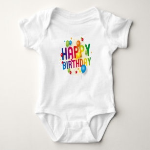 Happy Birthday Baby Bodysuit
