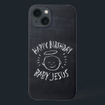 Happy Birthday Baby Jesus - Chalkboard iPod Case-M iPhone 13 Case<br><div class="desc">It's nice to be reminded why we celebrate "CHRIST"mas. Lets all sing... . 'Away in a manger no place for a bed,  the little Lord Jesus laid down his sweet head.  Find this charming design on other products - just check out our store.</div>