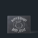 Happy Birthday Baby Jesus - Christian Christmas Holiday Postcard<br><div class="desc">It's nice to be reminded why we celebrate "CHRIST"mas.</div>