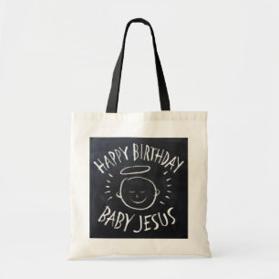 Happy Birthday Baby Jesus - Christian Christmas Tote Bag