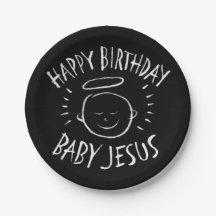 Happy Birthday Baby Jesus - Christmas Chalkboard