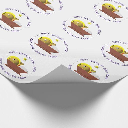 Happy Birthday Baby Jesus Wrapping Paper Zazzle