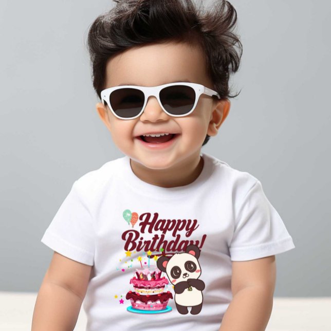 Happy birthday Baby Kids White T-shirt  (Creator Uploaded)