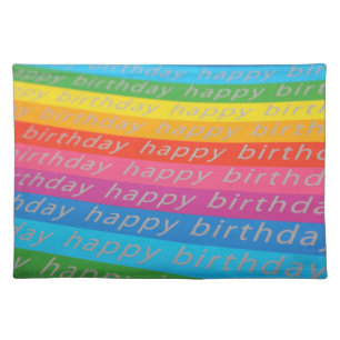 Happy Birthday Background Placemat