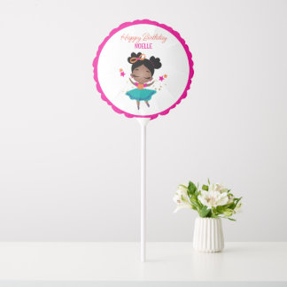 Happy Birthday! Ballerina Colorful Birthday Dress Balloon