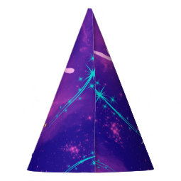 Happy Birthday Ballerina Galaxy Personalized Party Hat | Zazzle