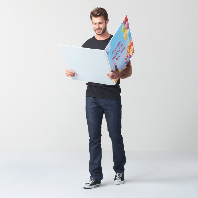 Happy Birthday Ballons and Presents Card (In Situ)