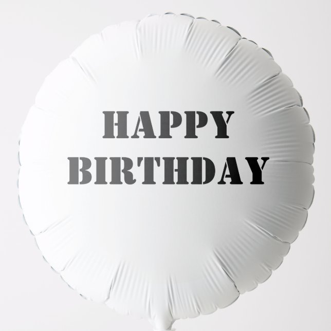 Happy birthday  balloon (Front)
