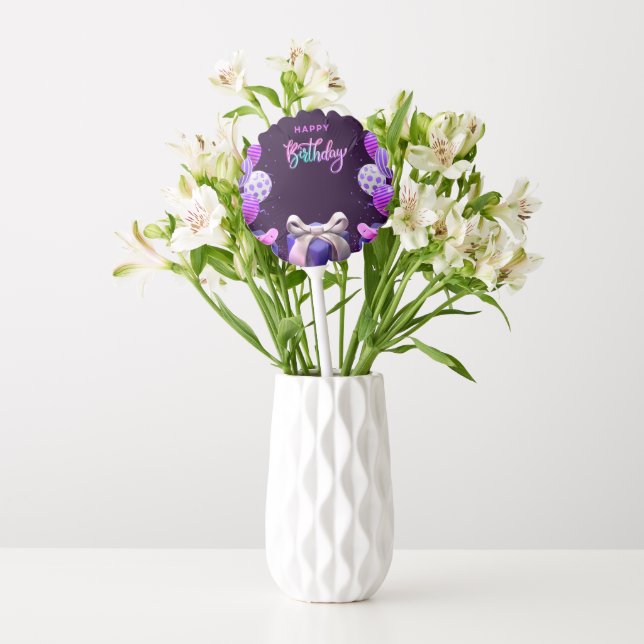 Happy Birthday Balloon (Vase)