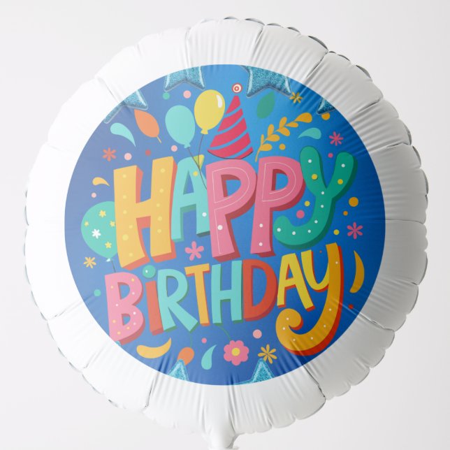 Happy birthday balloon  (Front)