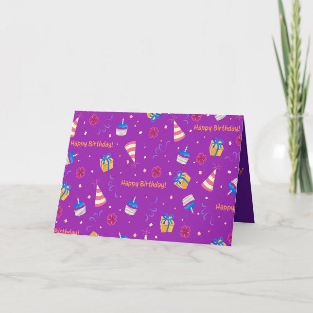 Happy Birthday Balloon 3 Thank You Card (Front)