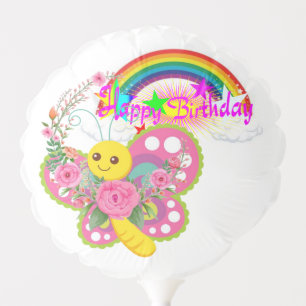 Happy Birthday Balloon Butterfly