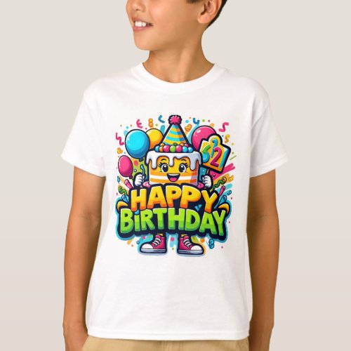 Happy Birthday Balloon Fiesta _ Fun Party T_shirt