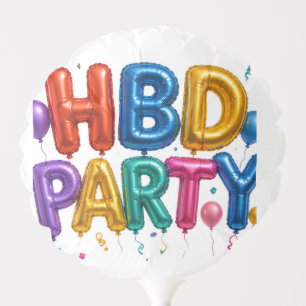 Happy Birthday Balloon Foil Set – Colorful Balloon