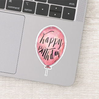 Happy birthday balloon sticker