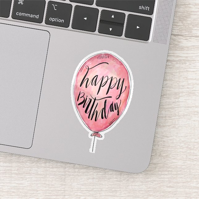 Happy birthday balloon sticker (Detail)