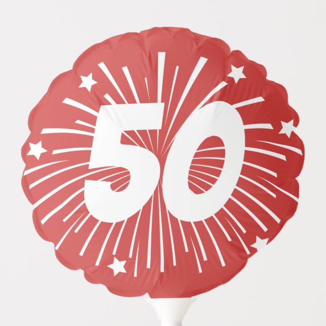 Happy Birthday balloon with custom name and age (Front)