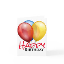 Happy Birthday Balloons and Happiness Wishes