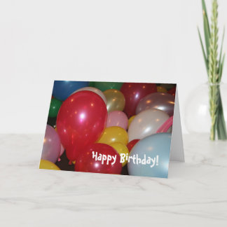 Happy Birthday Balloons card