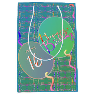 "Happy Birthday" Balloons Medium Gift Bag