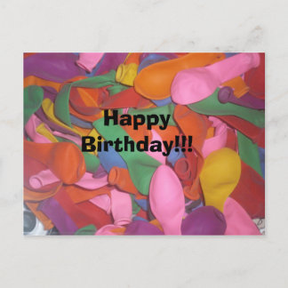 Happy Birthday balloons Postcard