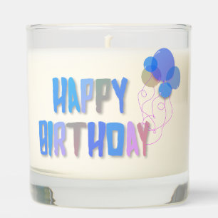 Happy Birthday Balloons Scented Candle
