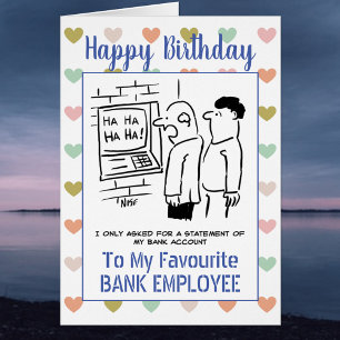 Happy Birthday Bank Employee Cards