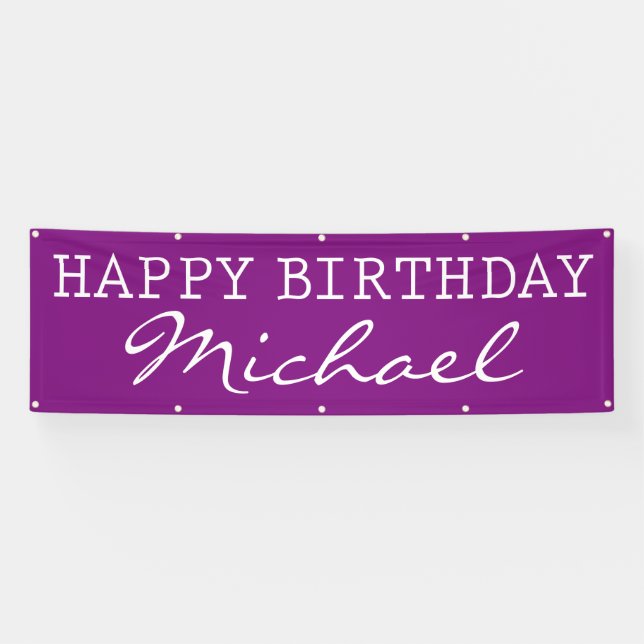 HAPPY BIRTHDAY BANNER (Horizontal)