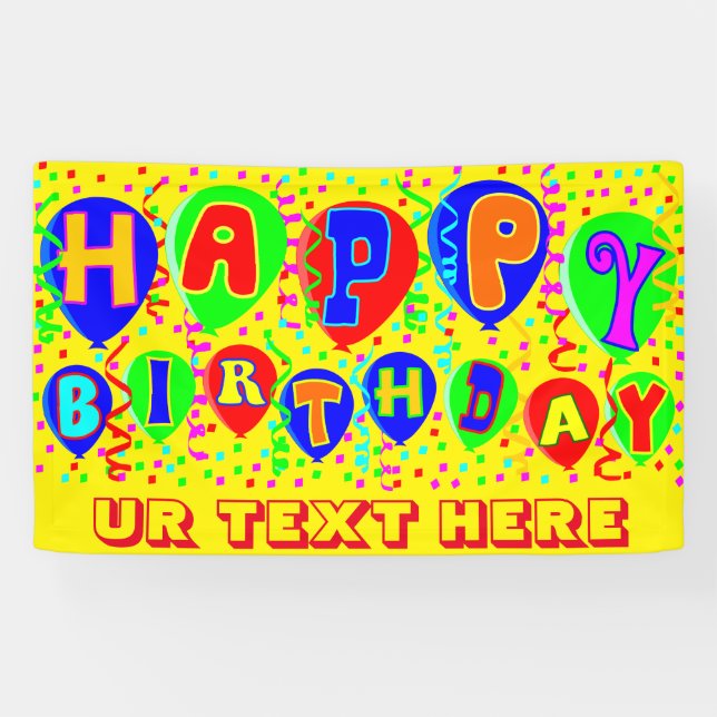 Happy birthday banner (Horizontal)