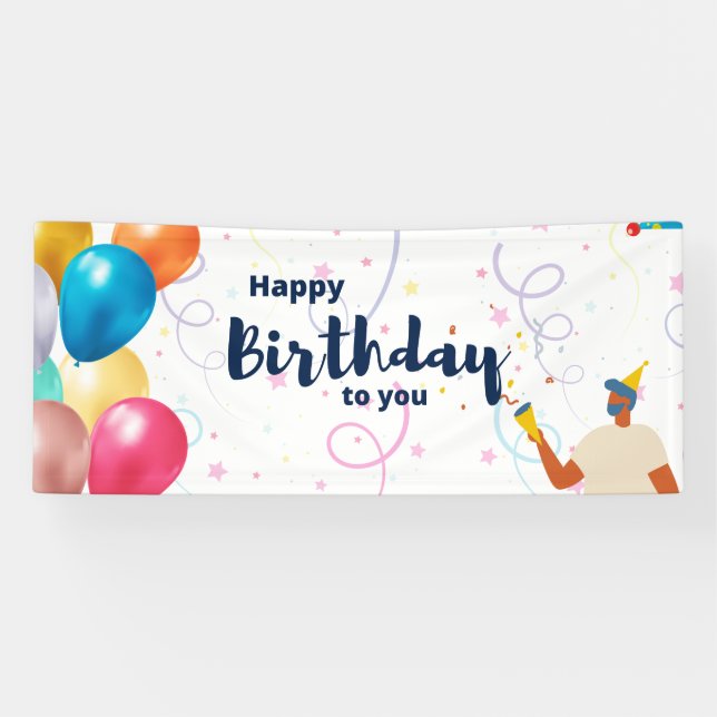 Happy Birthday Banner  (Horizontal)