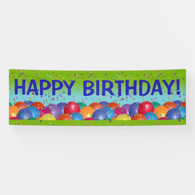 Happy Birthday Banner #3 (Horizontal)