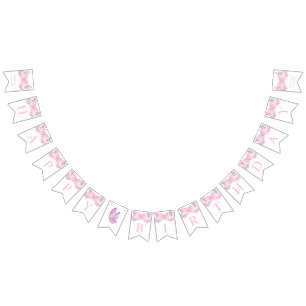 Happy Birthday Banner Girls Butterfly Bunting