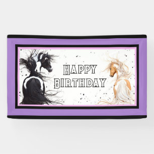 Happy Birthday Banner Horse by Bihrle