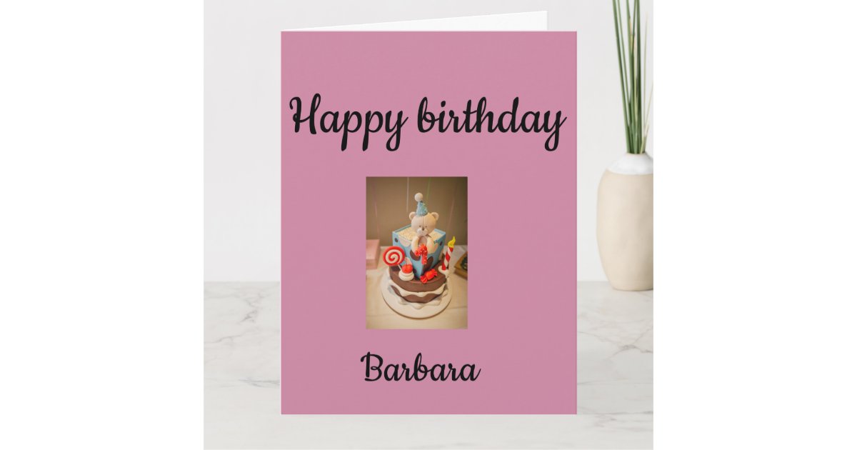 Happy Birthday Barbara Card Zazzle 