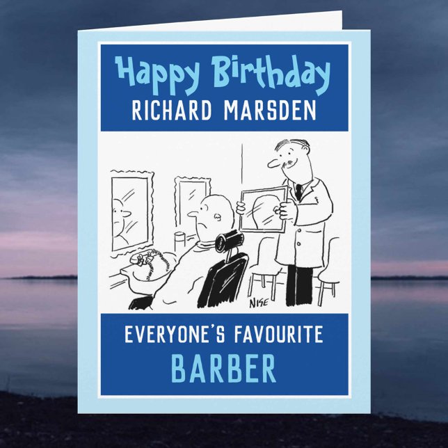 Happy Birthday Barber or Hairdresser Card (Creator Uploaded)
