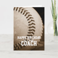 Happy Birthday Baseball Coach