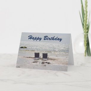 Beach Chair Birthday Cards Zazzle