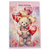 Happy Birthday Bear Add Name & Age