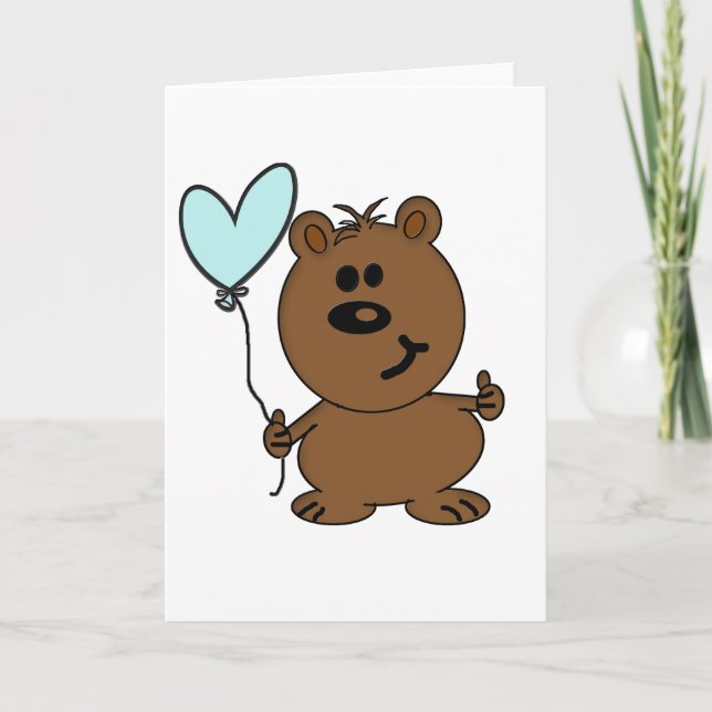 Happy Birthday Bear Card (Front)