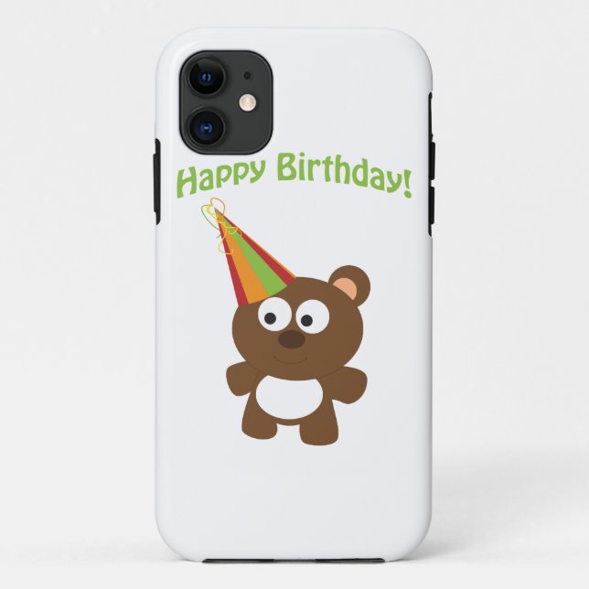 Happy Birthday! Bear Case-Mate iPhone Case (Back)