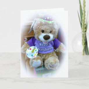 HAPPY BIRTHDAY BEAR FOR CHILD CARD