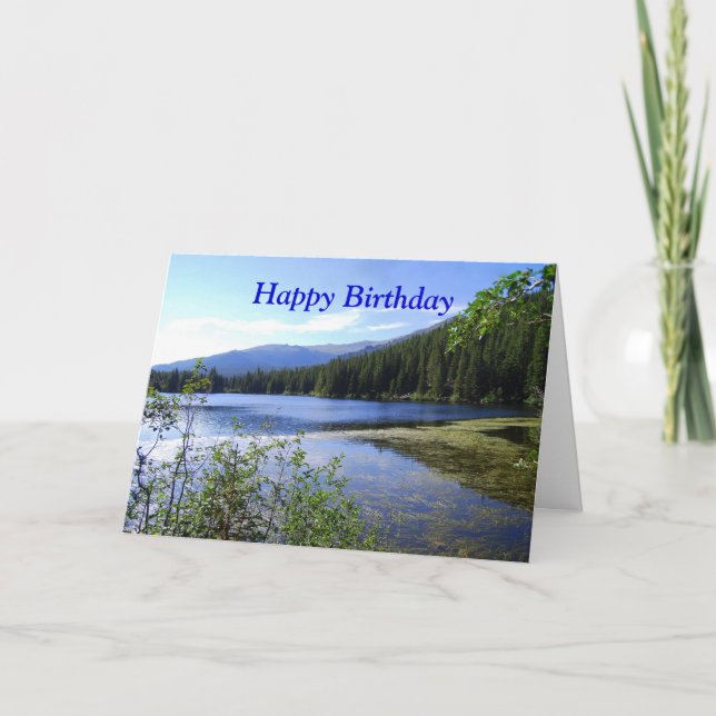 Happy Birthday, Bear Lake, Colorado Card (Front)