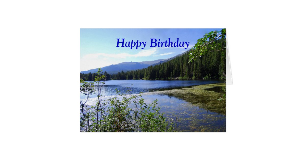 Happy Birthday, Bear Lake, Colorado Card | Zazzle