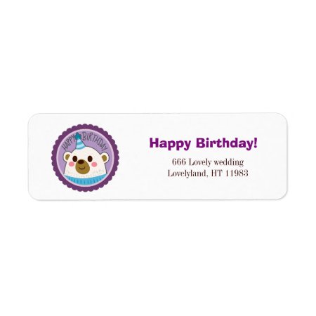 Happy Birthday Bear Sticker