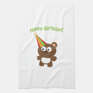 Happy Birthday! Bear Towel