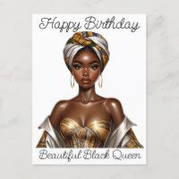 Happy birthday, beautiful, black queen, melanin po